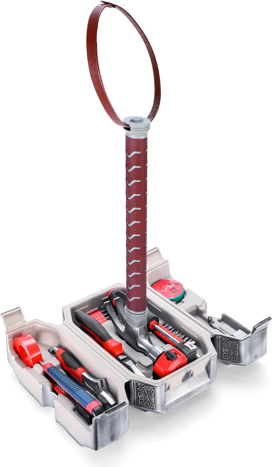 Hammer Tool Set, Multifunctional Hammer Tool Box, Excellent Novelty Gift for Men, Silver