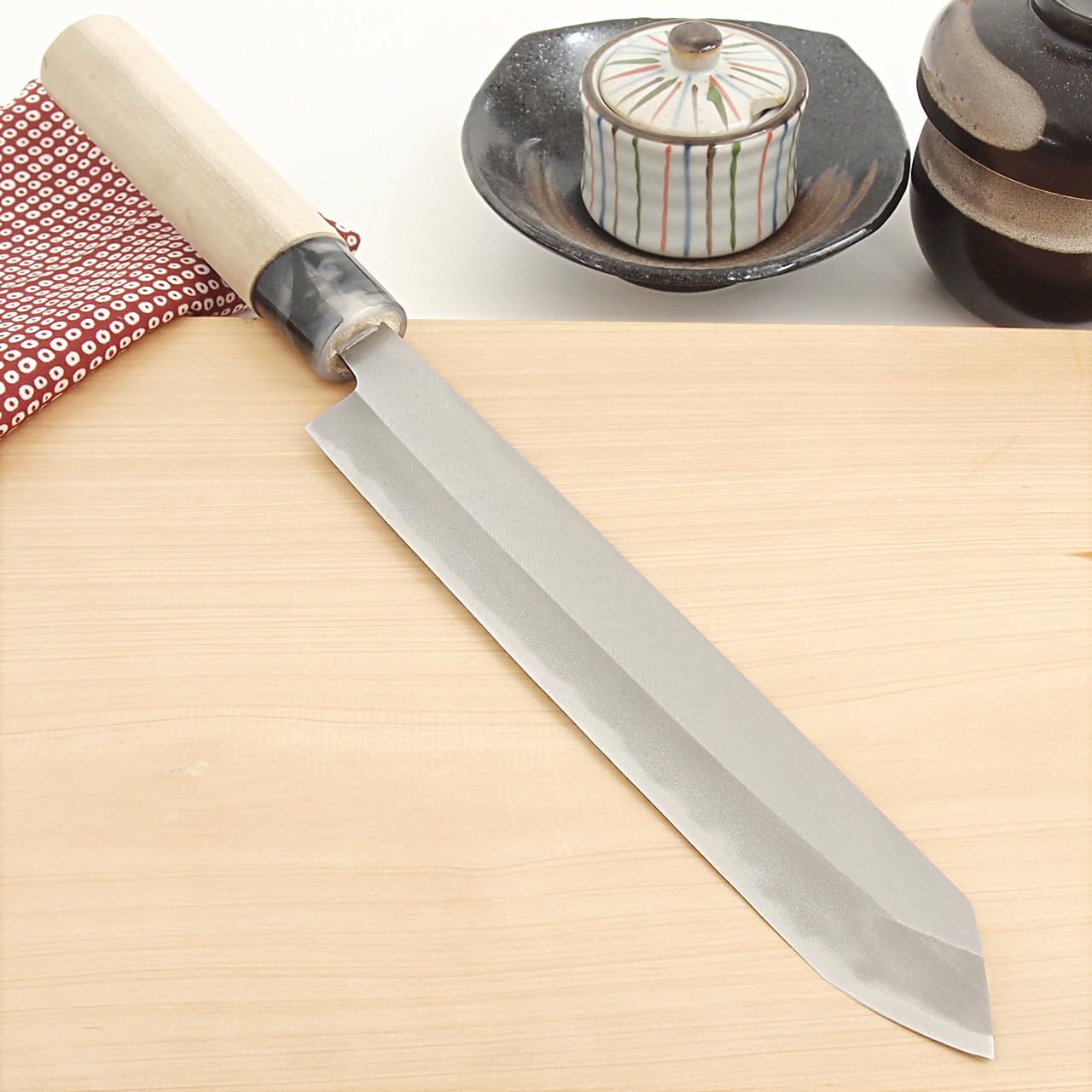 Amazon | 鰹(カツオ)包丁 磨き仕上げ 両刃 青鋼 刃長21cm 土佐打