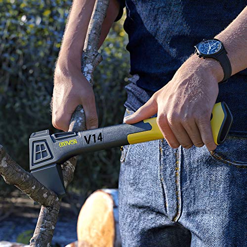 LEXIVON V14 Camping Hatchet, 14-Inch Axe | Ergonomic TPR Grip, Lightweight Fiber-Glass Composite Handle | Protective Carrying Sheath Included (LX-V14) - image 9