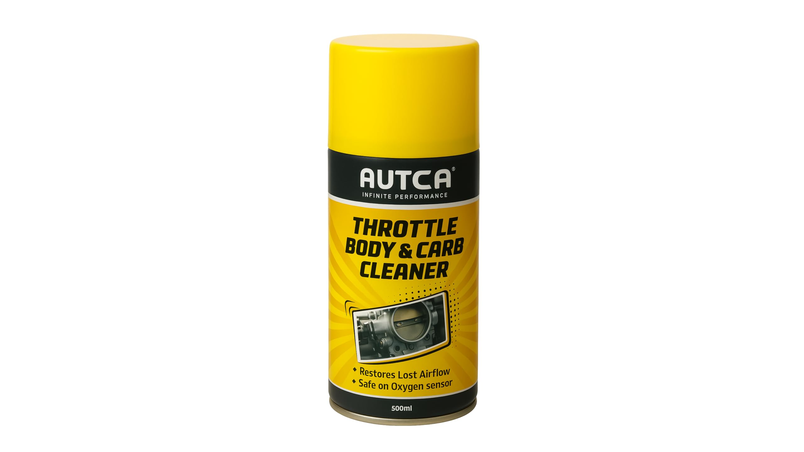 AUTCA Carburetor & Throttle Cleaner Spray – Cleans Gum & Carbon Deposits (500ML)