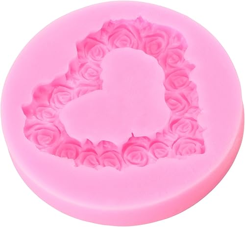 Miniatura 9 de Moldes de silicona con forma de corazón 3D para decoración de pasteles, decoración de cupcakes, chocolate, goma de mascar, pasta de polímero de