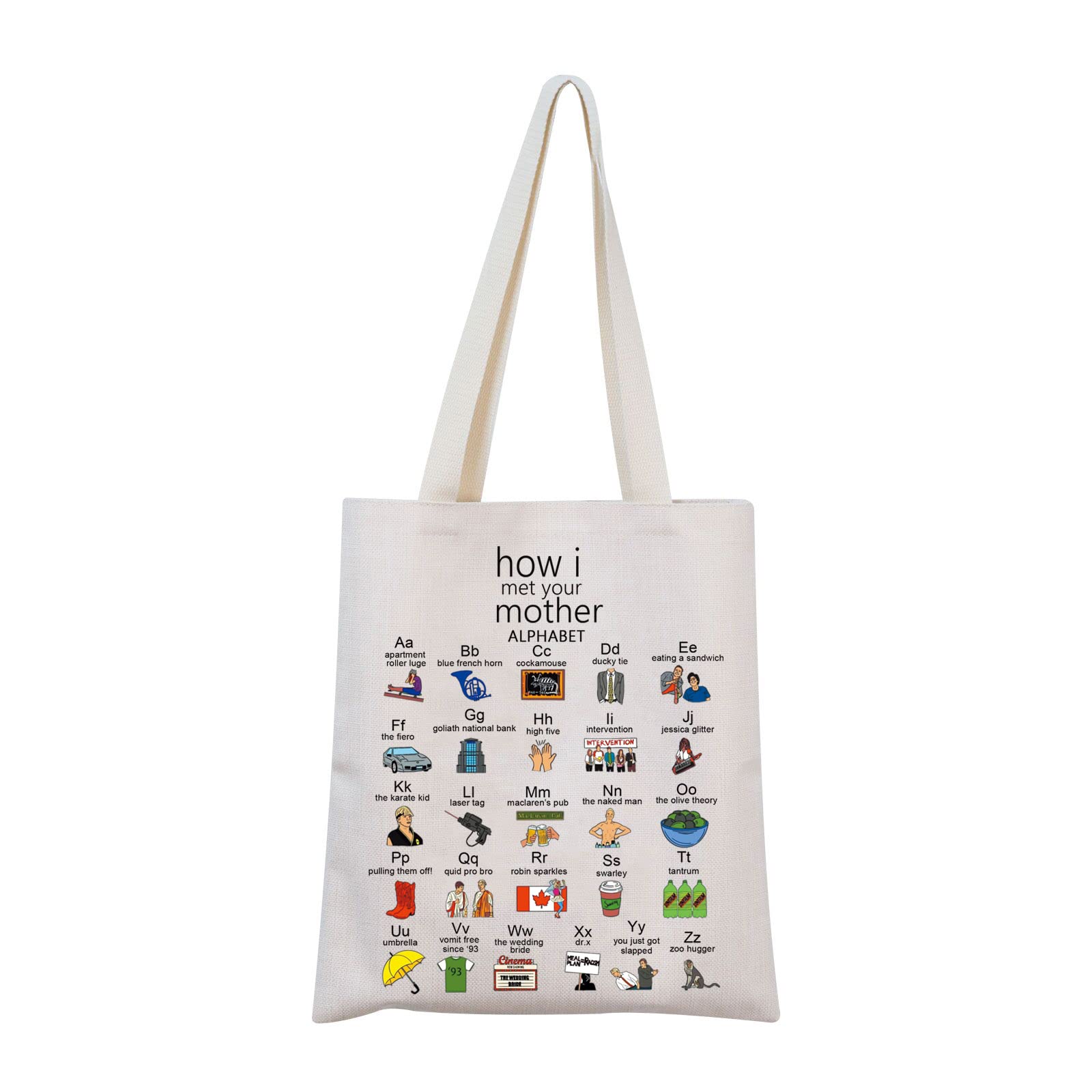 MNIGIU HIMYM Inspired Gift HIMYM Tote Bag HIMYM Fans Gift HIMYM Tv Series HIMYM Merchandise