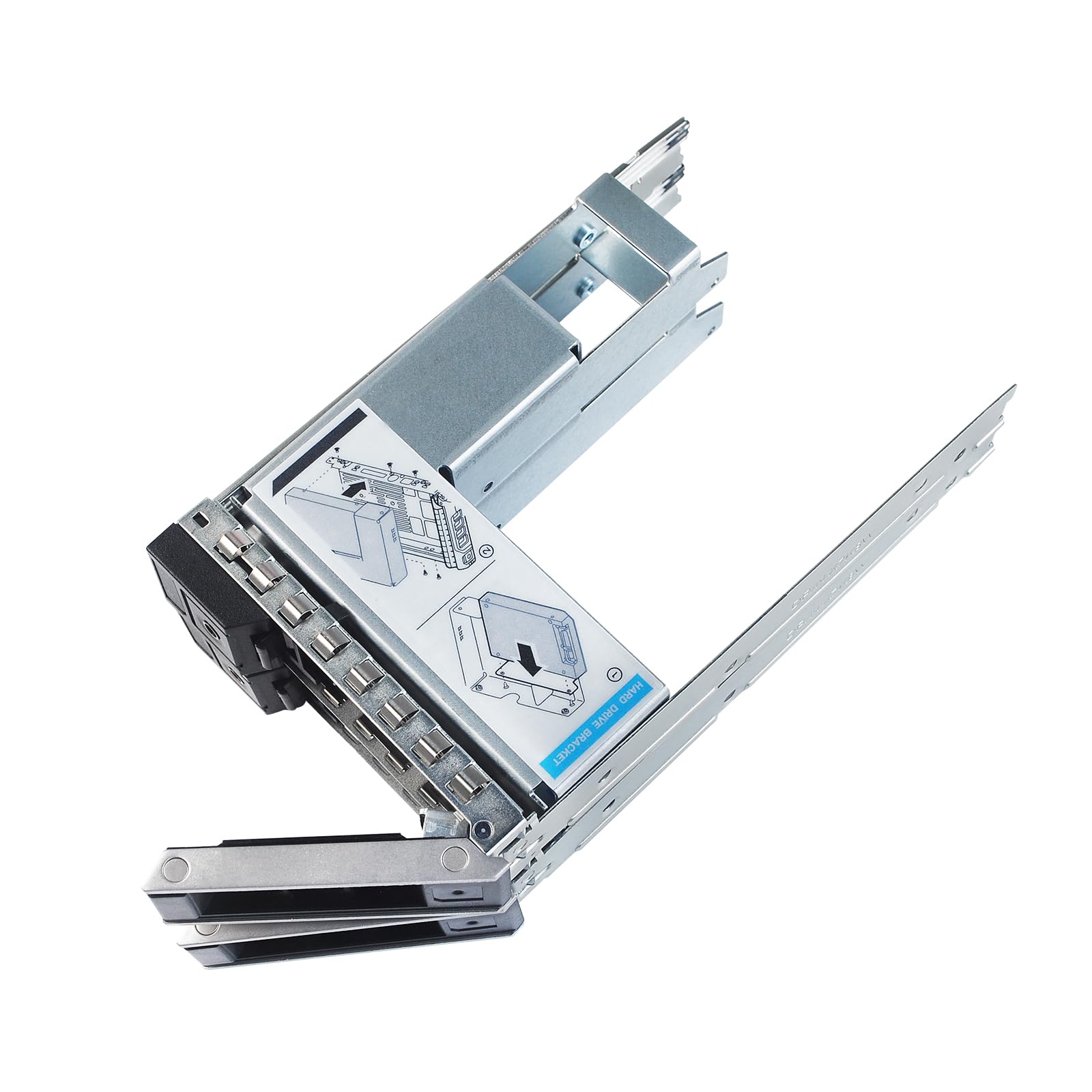 6uds Bandeja Disco Duro 3,5" X7K8W + Adaptador 9W8C4 3,5" a 2,5" | Caddy 3.5" y Adaptador Interno 3.5"LFF a 2.5"SSD para Dell PowerEdge Gen14 Gen15 Gen16 R740 R750 R640 SAS SATA NVMe Hot Swap