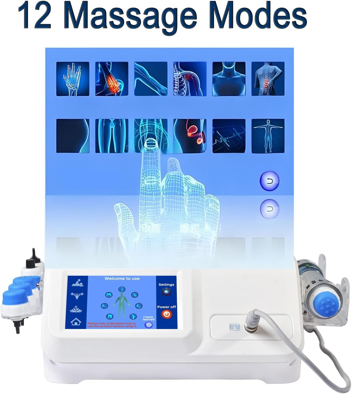 Apparecchio Per Terapia A Onde Durto, Dispositivo Per Terapia A Onde Durto, Massaggiatore Fisico Professionale Elettromagnetico, Per Fascite Plantare, Disfunzione Erettile, Epicondilite (gomito