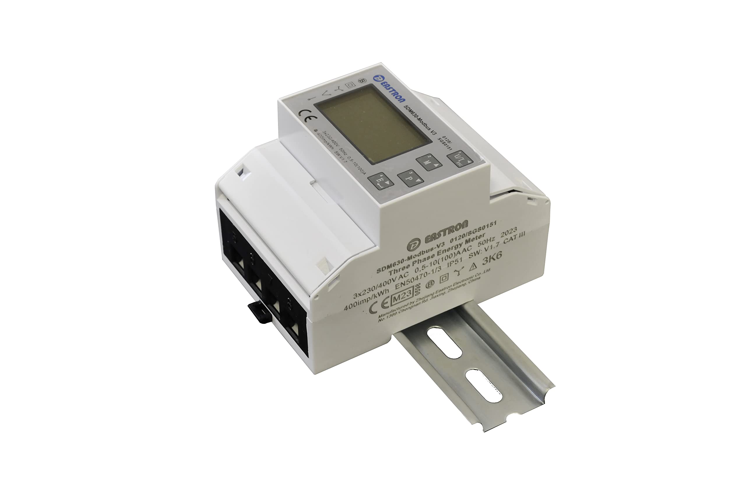 SDM630Modbus - Misuratore elettrico digitale a due direzioni per corrente di rotazione e corrente alternata fino a 80 A