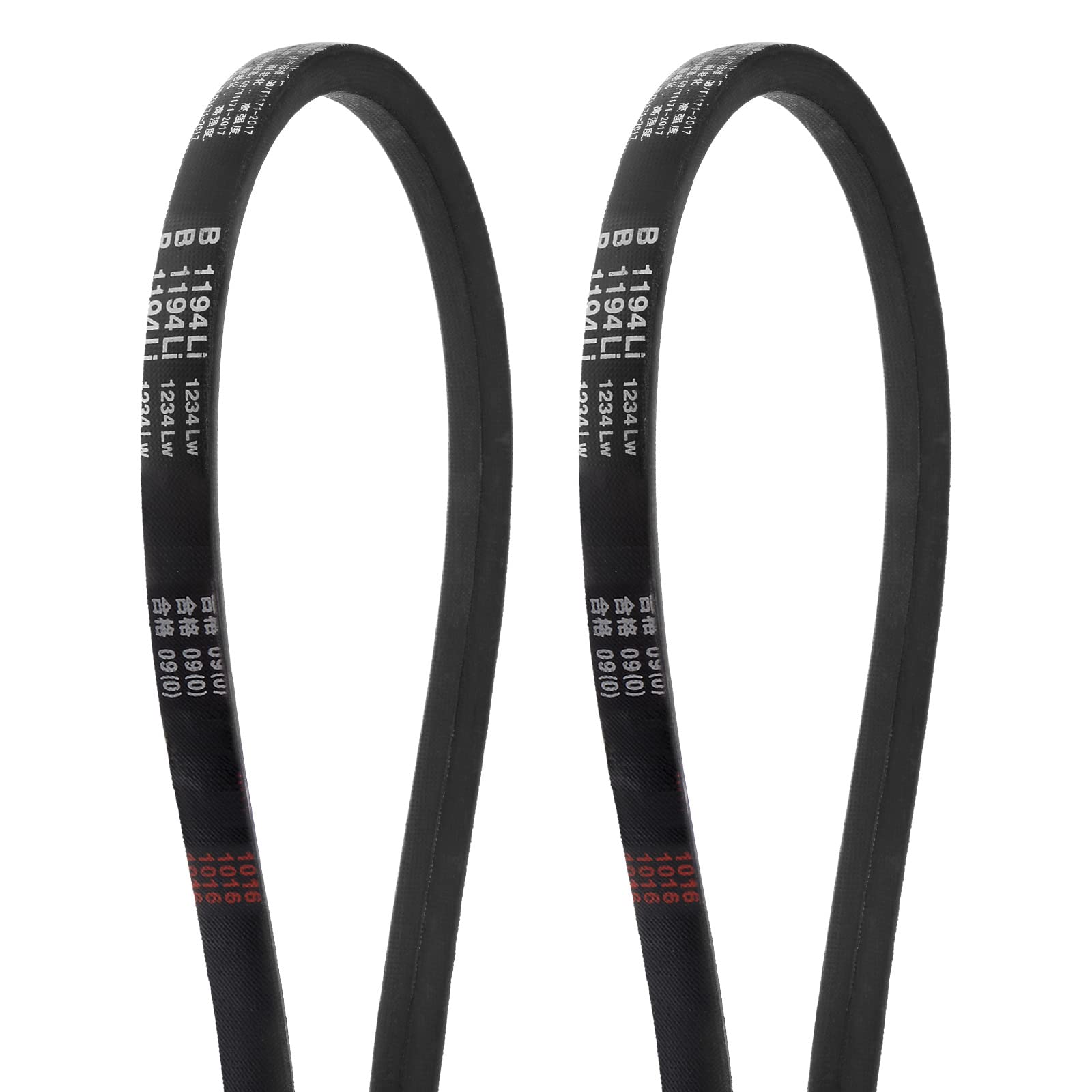HARFINGTON 2pcs B-991 V-Belts Drive Belt 991mm(39") Inner Girth 17mm Top Width B Section Rubber for Power Transmission — Amazon image 9