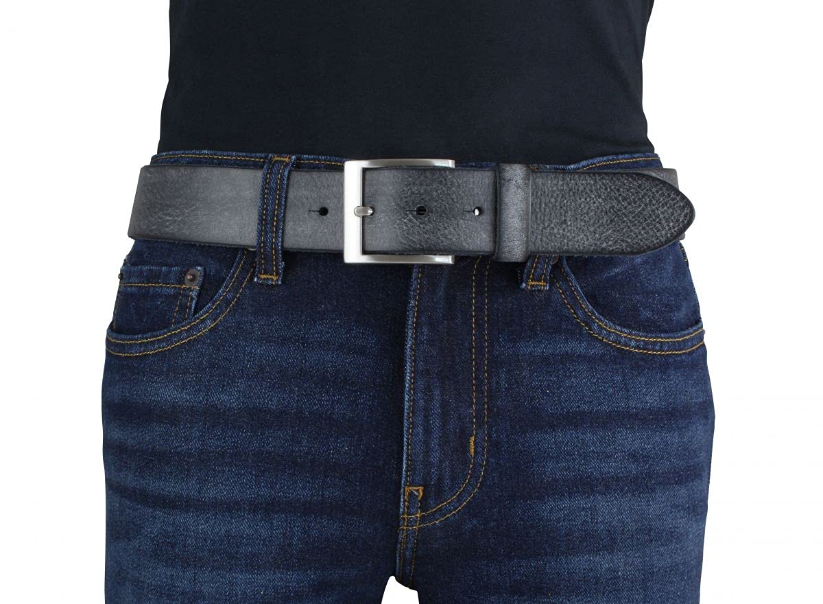 BELTINGER Herren-Gürtel aus weichem Vollrindleder Vintage-Look 4 cm | Jeans-Gürtel für Herren 40mm | Ledergürtel Used-Look