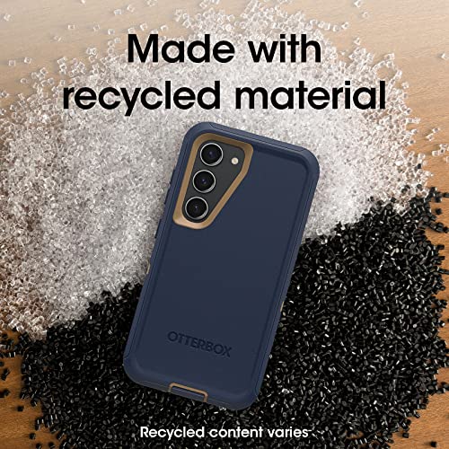 Otterbox Galaxy S23 Defender Series Case - Blue Suede Shoes (Blue), Rugged & Durable, With Port Protection, Includes Holster Clip Kickstand #TOP5