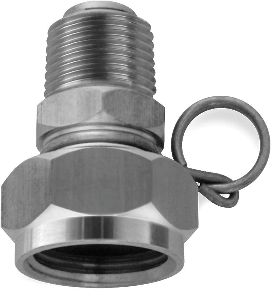 Sani-Lav Stainless Steel Swivel Hose Adapter, For Use With Nozzles and Hose - N11S