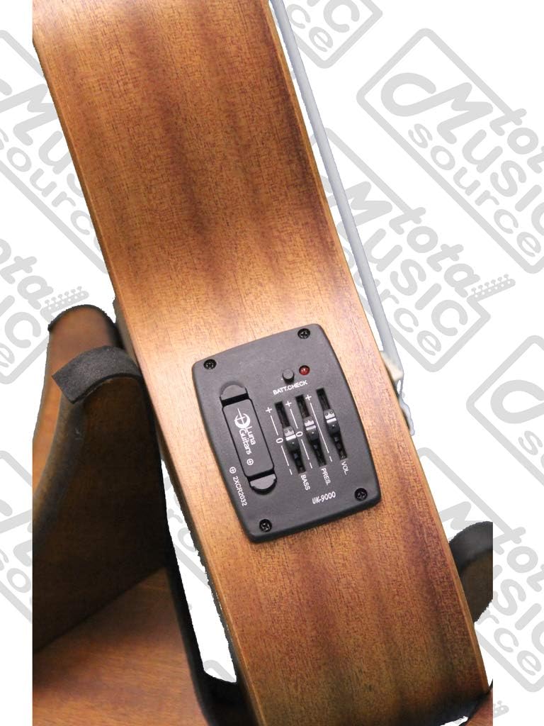 Luna Mahogany Series Maluhia Peace Acoustic-Electric Concert Ukulele W/Gigbag,Tuner,Strings & PC