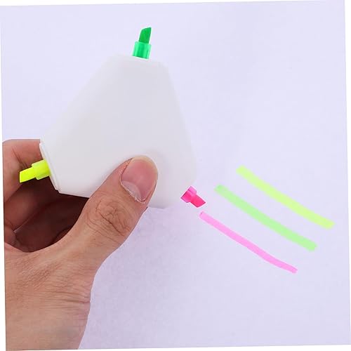Miniatura 8 de Rotulador fluorescente con diseño de triángulo, marcadores de libros novedosos para uso escolar y oficina para tomar notas y resaltar documentos