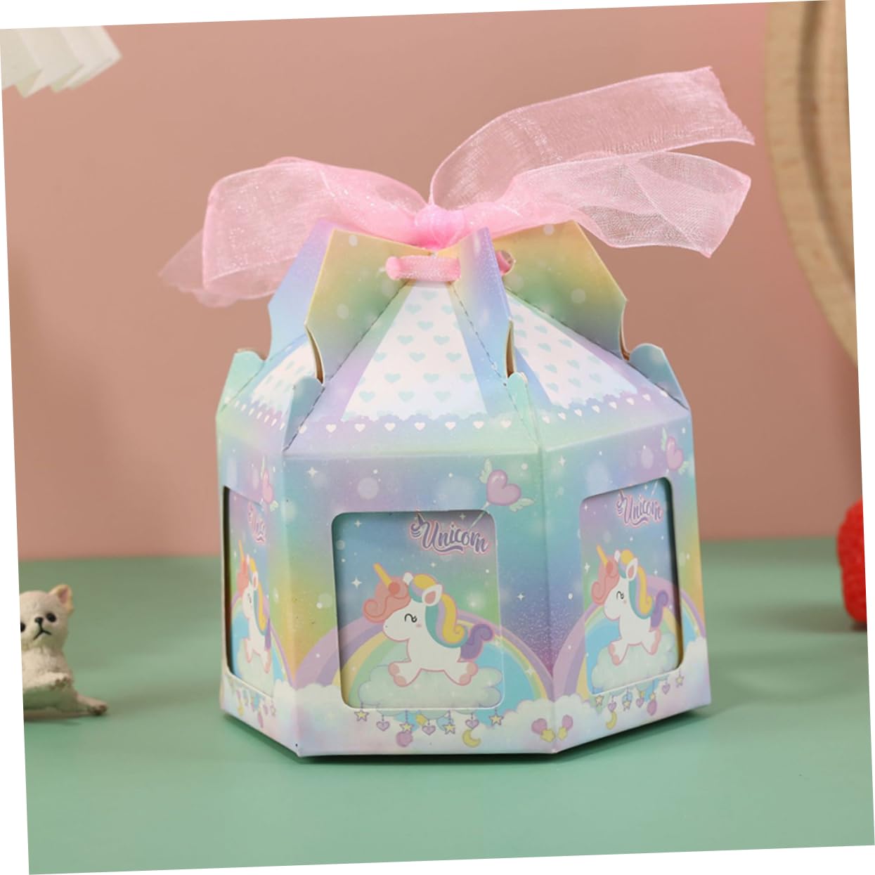 FRCOLOR Scatola per Confetti 50 Pezzi in Carta Nastro per Matrimonio