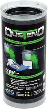 DustEND Mesh Dust Filter Material for PC Case/Fan, Model G1, Black