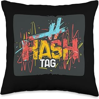 Cool Hashtag Statement Design Throw Pillow