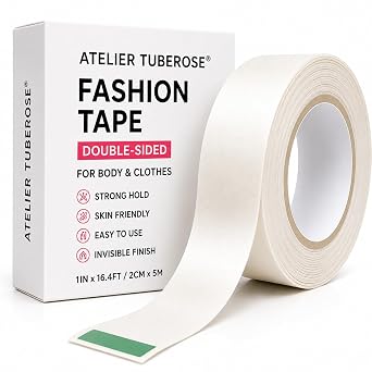 Fashion Tape for Clothes, Double Sided Body Tape, Dress Tape for Women, Clothing Tape, Bra Tape Strong Hold Invisible Fabric Tape for Skin & Clothes