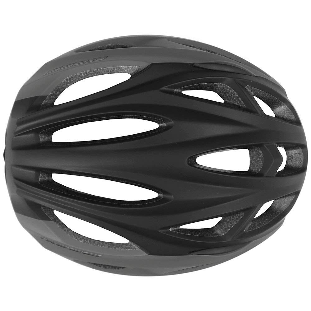 Massi Pro Casco para Bicicleta, Deportes y Aire Libre, L, Negro/Gris