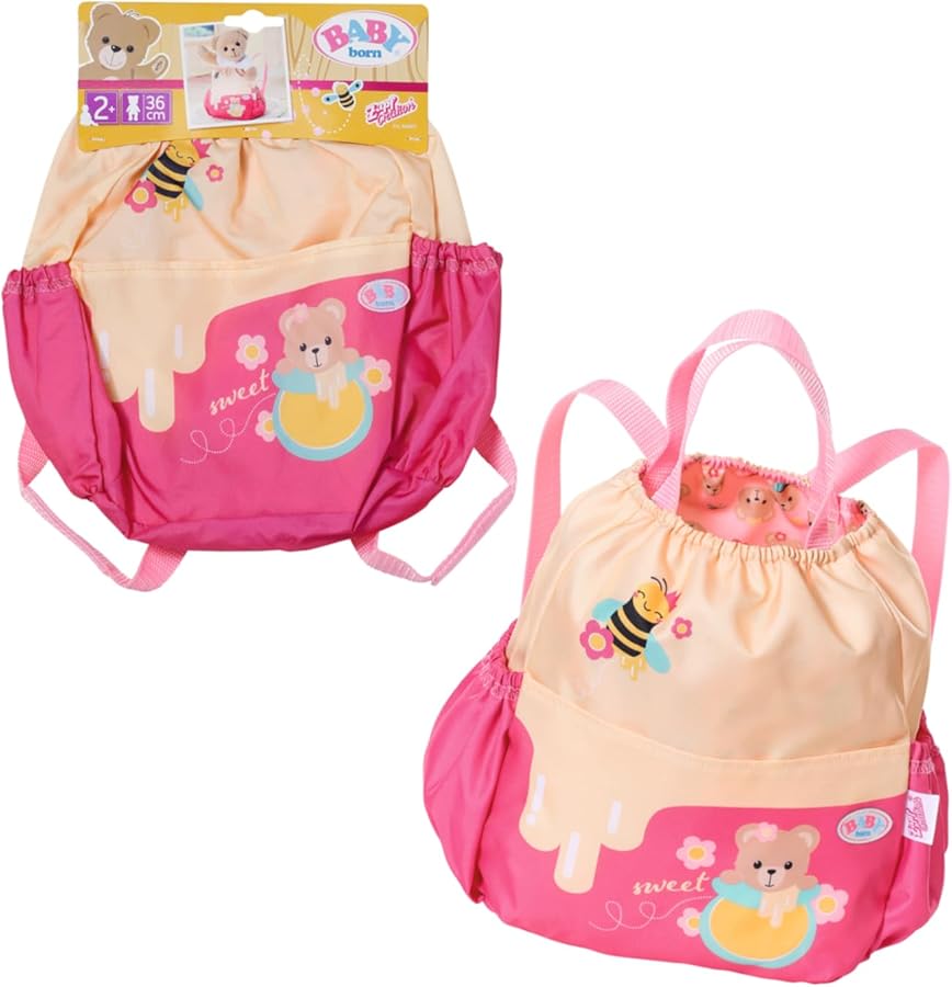 Amazon.com: Zapf Creation Baby Born Bear Backpack 834831