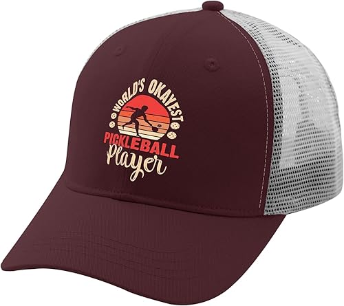 Miniatura 2 de devor Caps World's Okayest Pickleball Player Dad Hat for Men Graphic Caps Adjustable