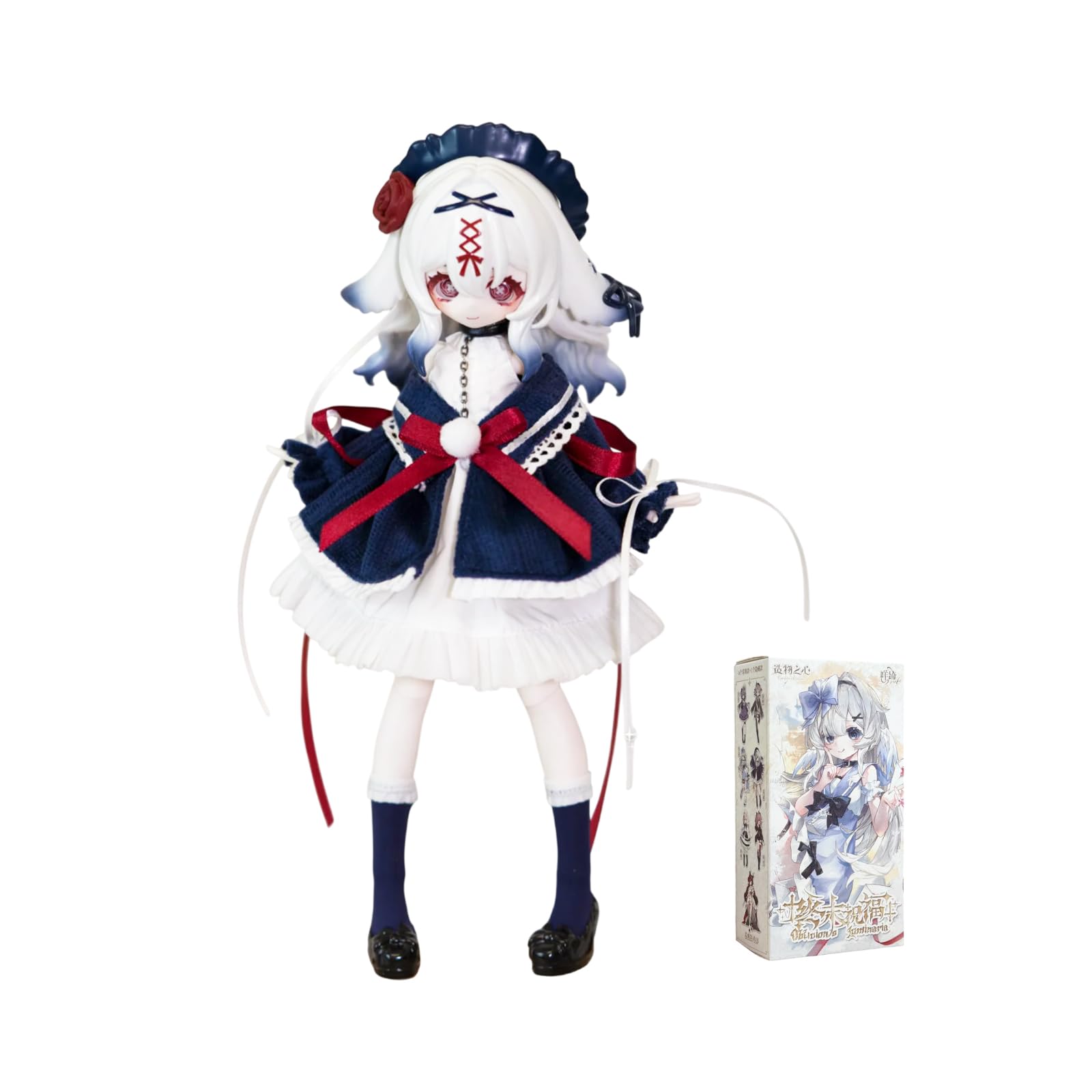 CALEMBOU 1/8 BJD Blind Box, Meki Oblivion's Luminaria Series Decorative Ball Jointed Doll, Articulated Dress Up Figure, Collectible Display Model for Birthday, Random 1 Box