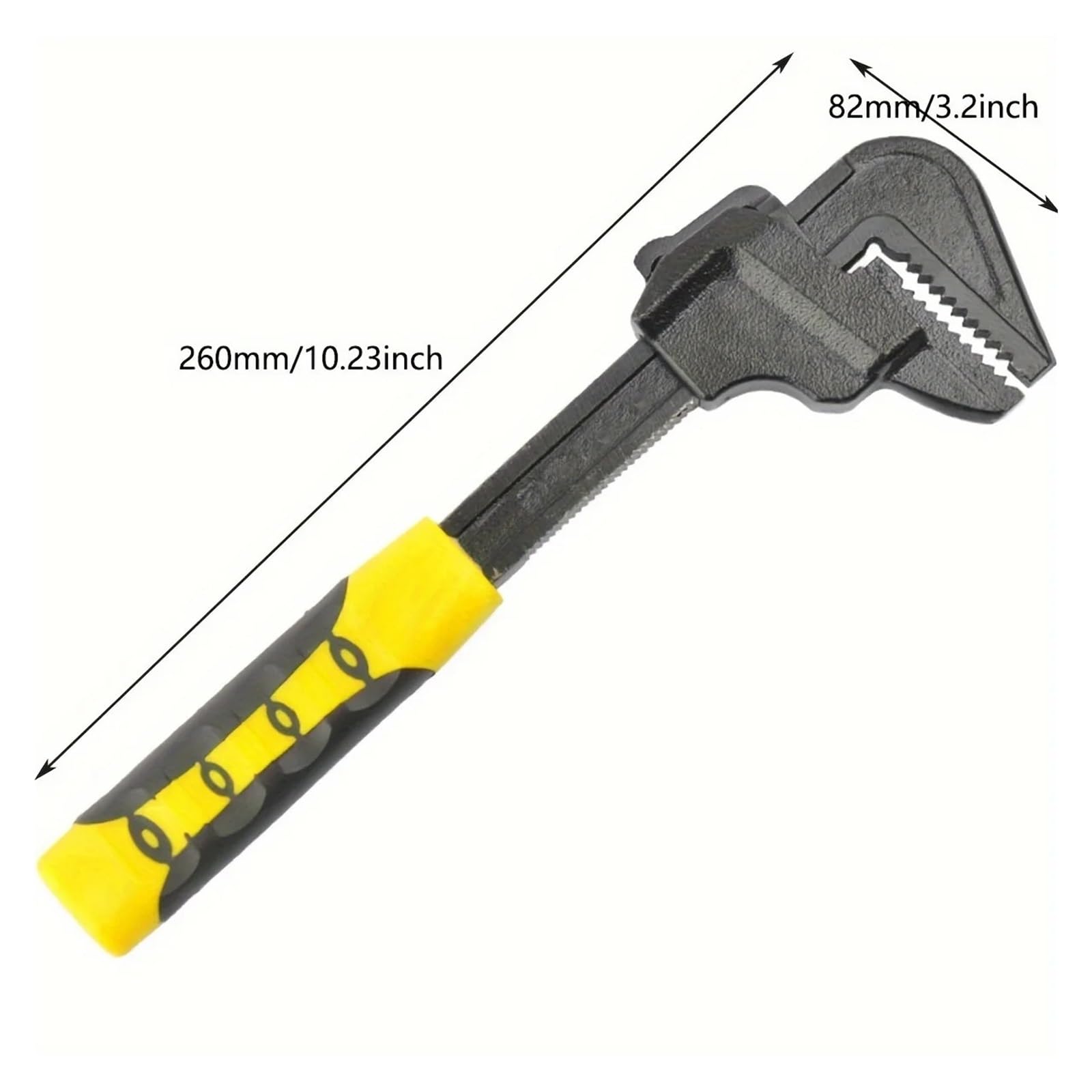 Llave inglesa, llave inglesa pequeña para tubos, Llave tipo F, ajustable, de gran apertura, for mantenimiento tuberías agua caliente