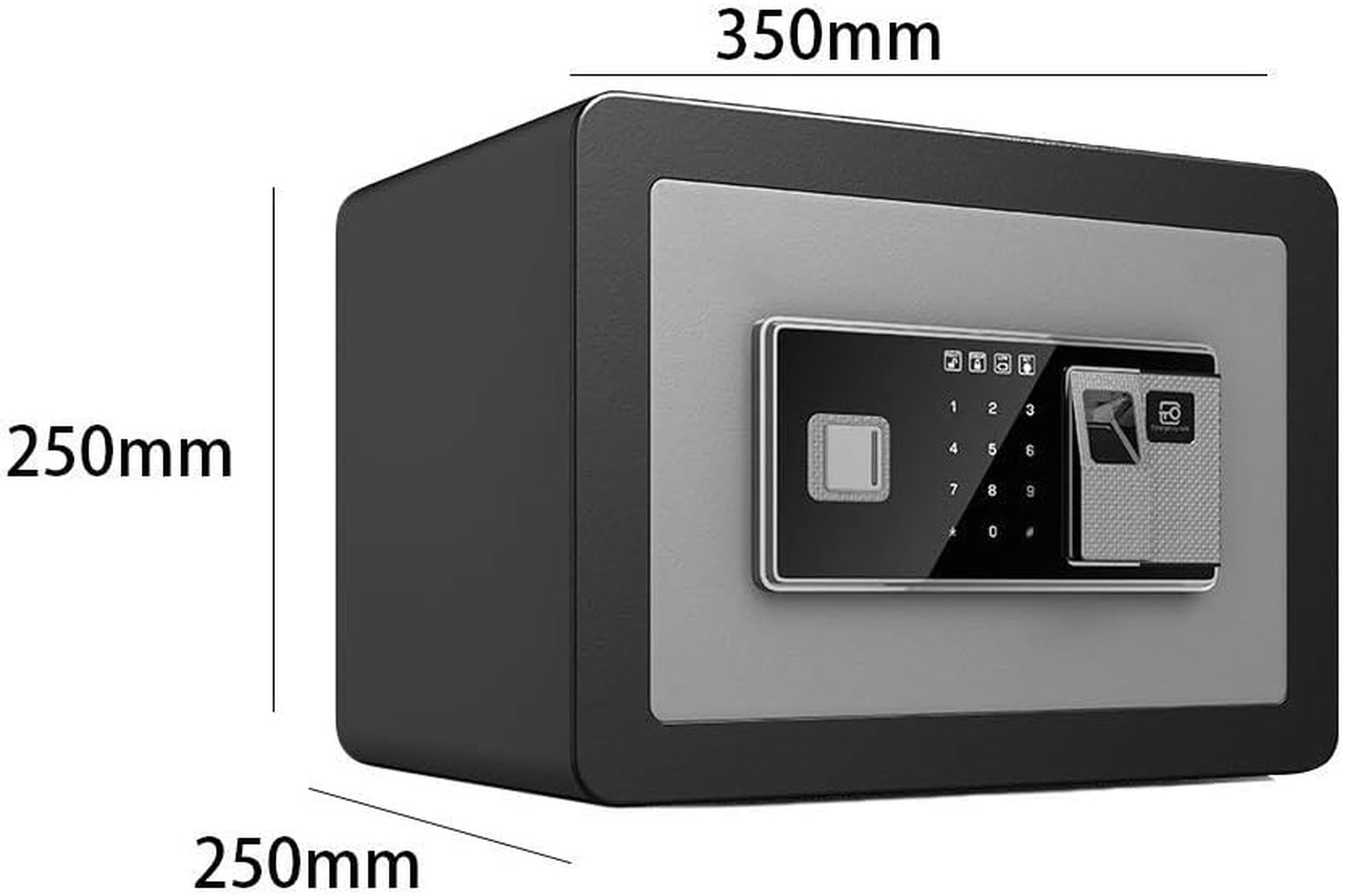 Organizzazione Di Scatole Elettroniche Plug Solide 350 * 250 * 250 Mm Impronta Digitale Con Chiave Di Emergenza Anti -Mm, Cabinet Di Sicurezza Digitale