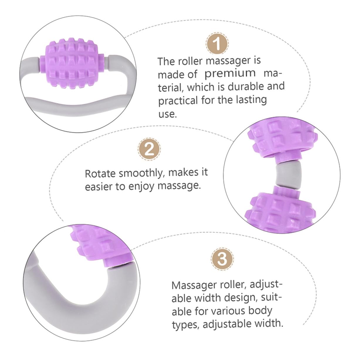 Rodillos De Masaje Para Piernas 2 Piezas, Portátil y Profesional, Espuma Dura, Masajeador Para Aliviar Tensión Muscular En Casa y Gimnasio, Relajación y Recuperación Muscular