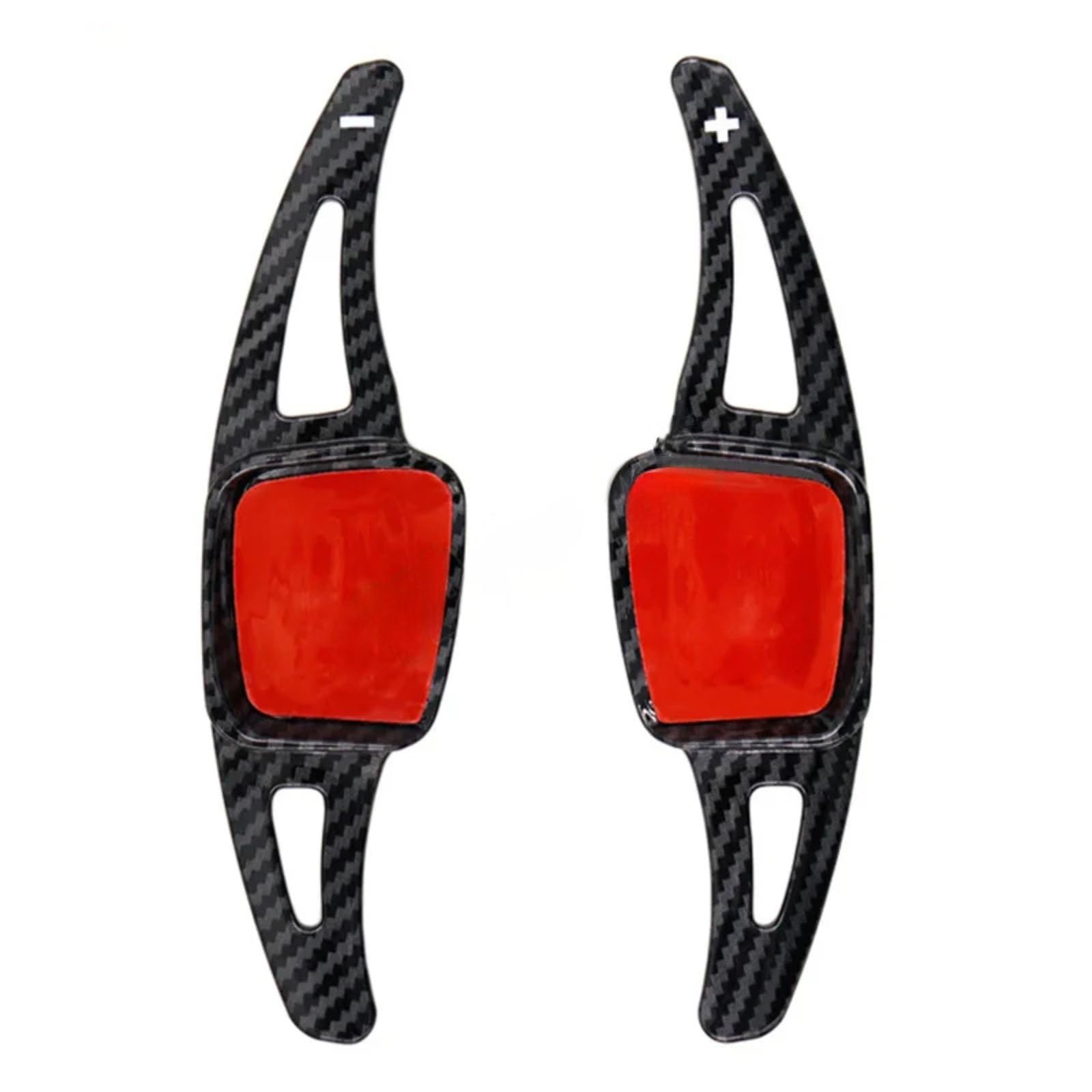 WSDERUB Compatible with VW for Passat B8 for GTI 1 Pair Carbon Fiber Car Steering Wheel Shift Paddle Extensions Interior Accessories(Forging Pattern)