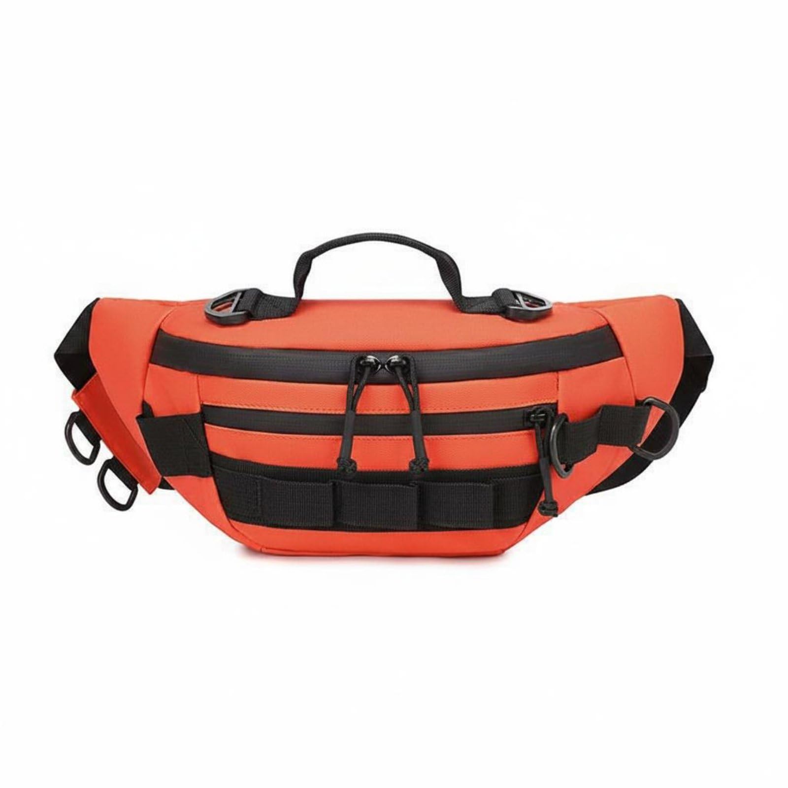 Waterproof Multifunction Fishing Bag Wear-Resistant Fishing Waist Bag Oxford Cloth Utility Pouch Adjustable Strap, Orange | Sporting Goods | Fishing | Fishing Equipment-image-26