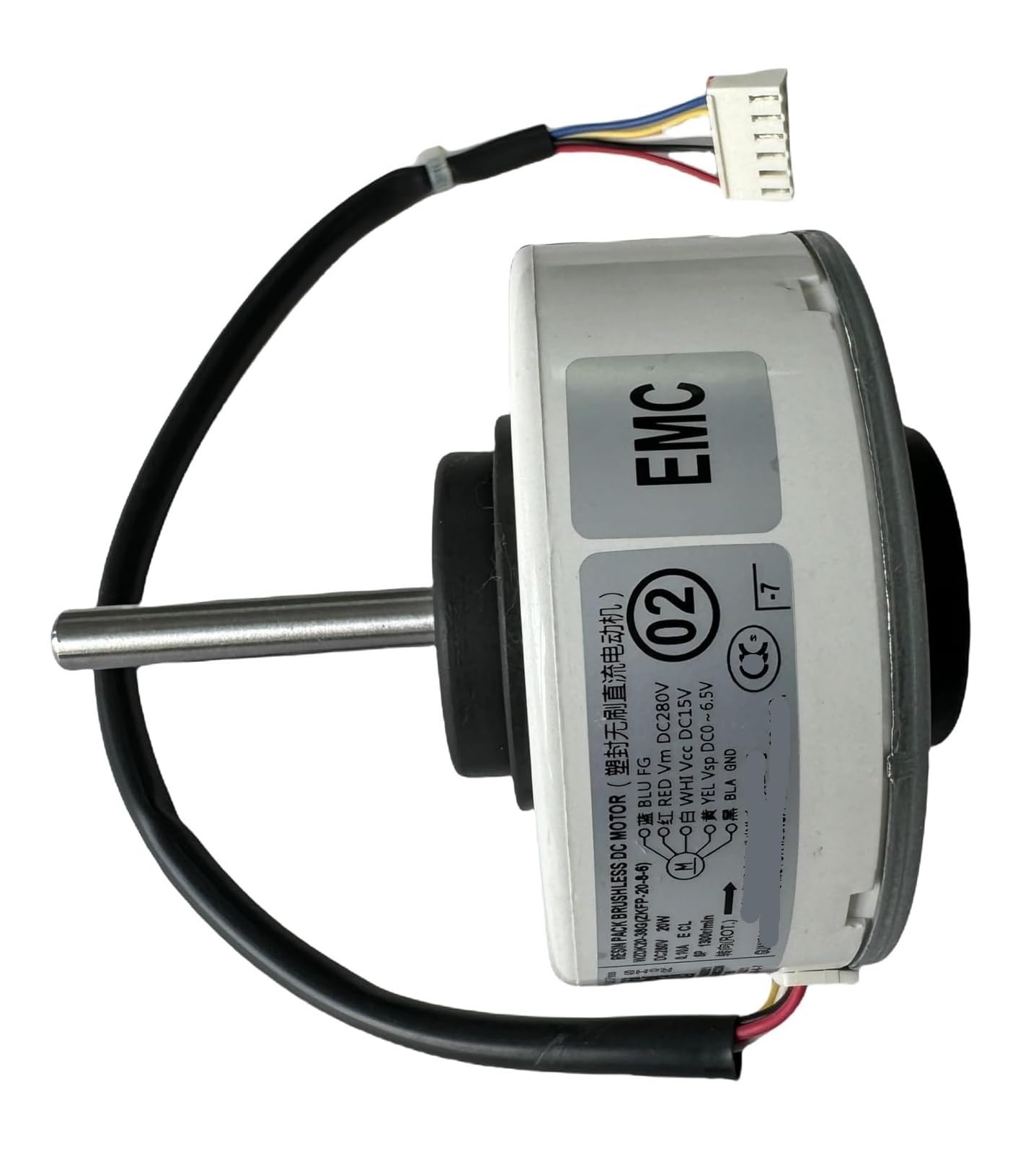 2x Klimaanlagenmotor WZDK20-38G ZKFP-20-8-6 DC Bürstenloser Lüftermotor, 20W Inverter Klimaanlage Bürstenloser DC-Motor