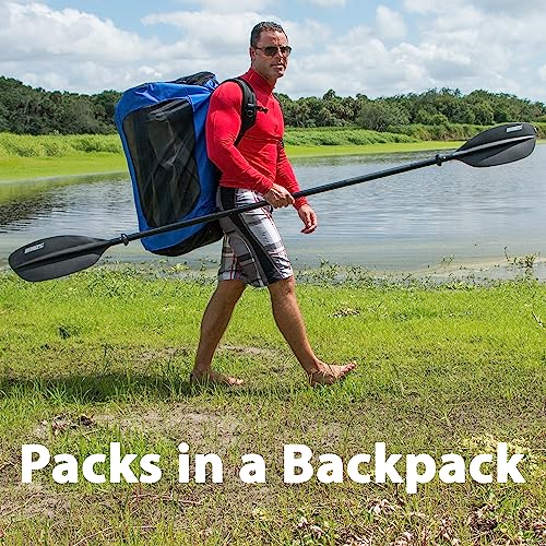 Sea Eagle Razorlite Inflatable Kayak - Lightweight, Drop Stitch, High Speed Inflatable Kayak For Touring - Solo Or Tandem - With Tall Back Seat(S), Paddle(S), Backpack, Skeg And Pump (473Rl Pro Carbon Kayak) #TOP6