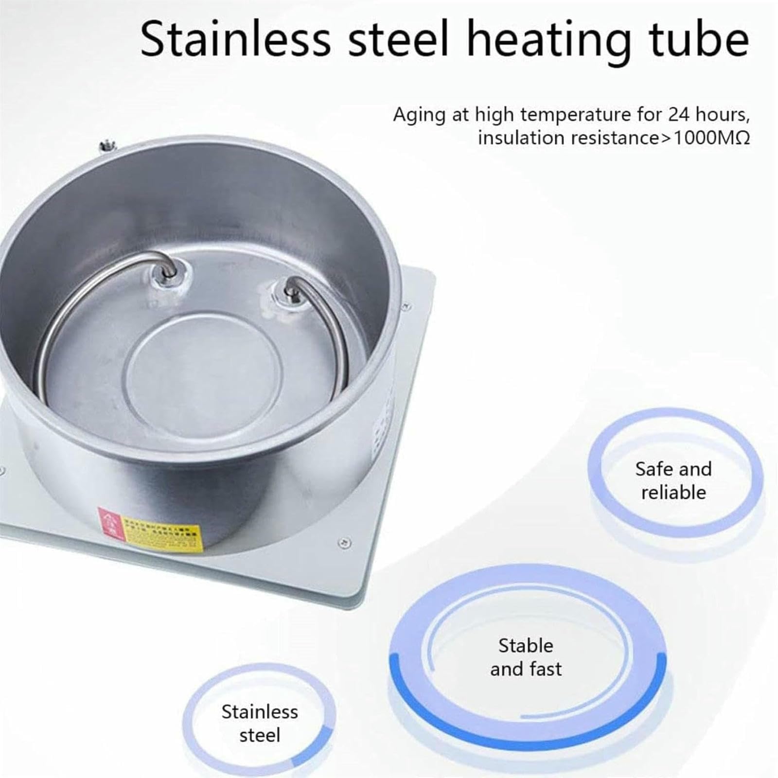 Olla de calentamiento magnética, agitador magnético de 5 litros, placa caliente con sensor de temperatura y soporte para laboratorio y elaboración de cerveza casera