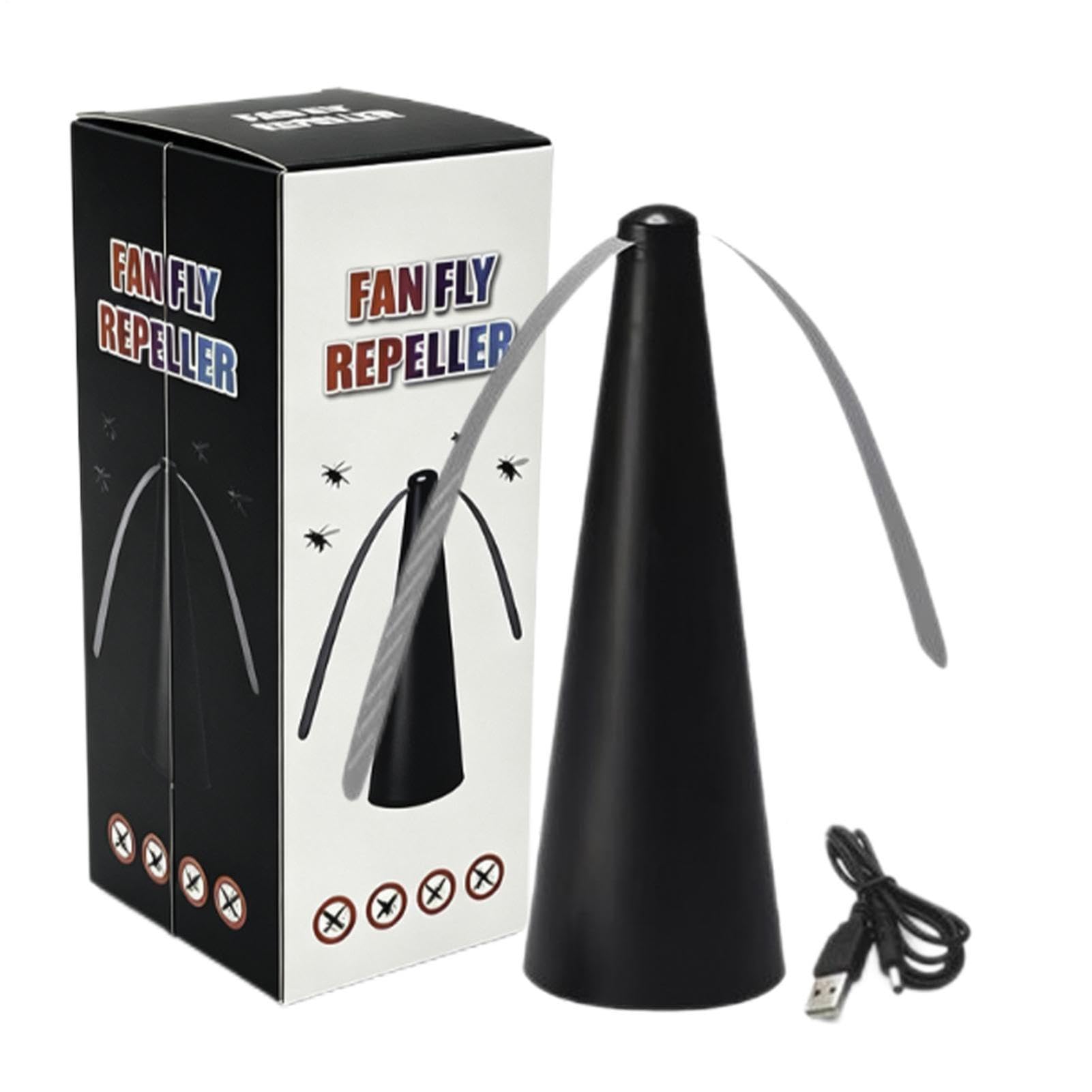 Fly Fans For Tables, Rechargeable & Battery Operated Fly Repellents Fan