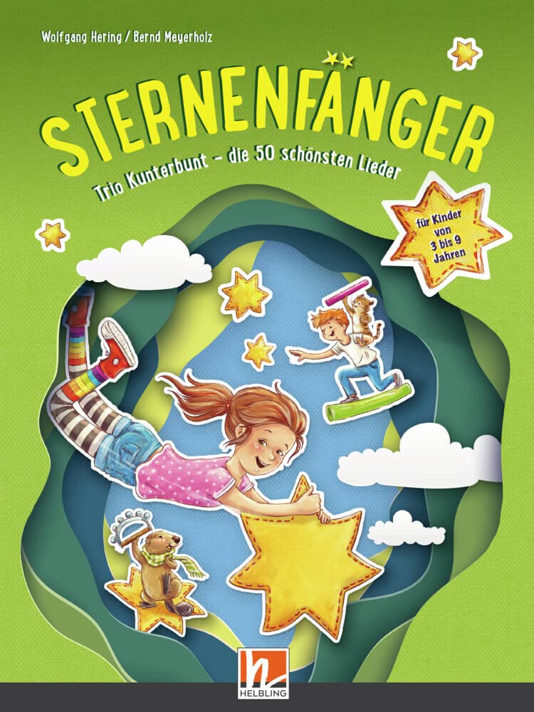 Sternenfänger. Paket (Liederbuch und Audio-CDs): Trio-Kunterbunt - die schönsten 50 Lieder