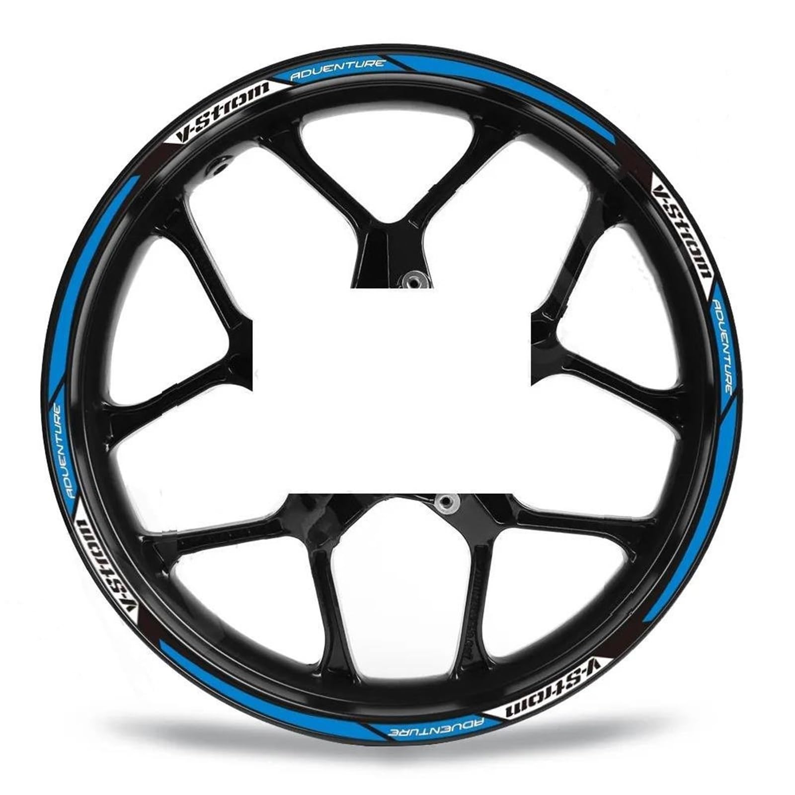 Felgenrandaufkleber Motorrad 19" 17" Radaufkleber Felgenaufkleber Aufkleber Reflektierendes Streifenband Zubehör Für Suzuki V-Strom DL 650 SX 250 Dl1000 1050 XT Radaufkleber(Farbe 4)