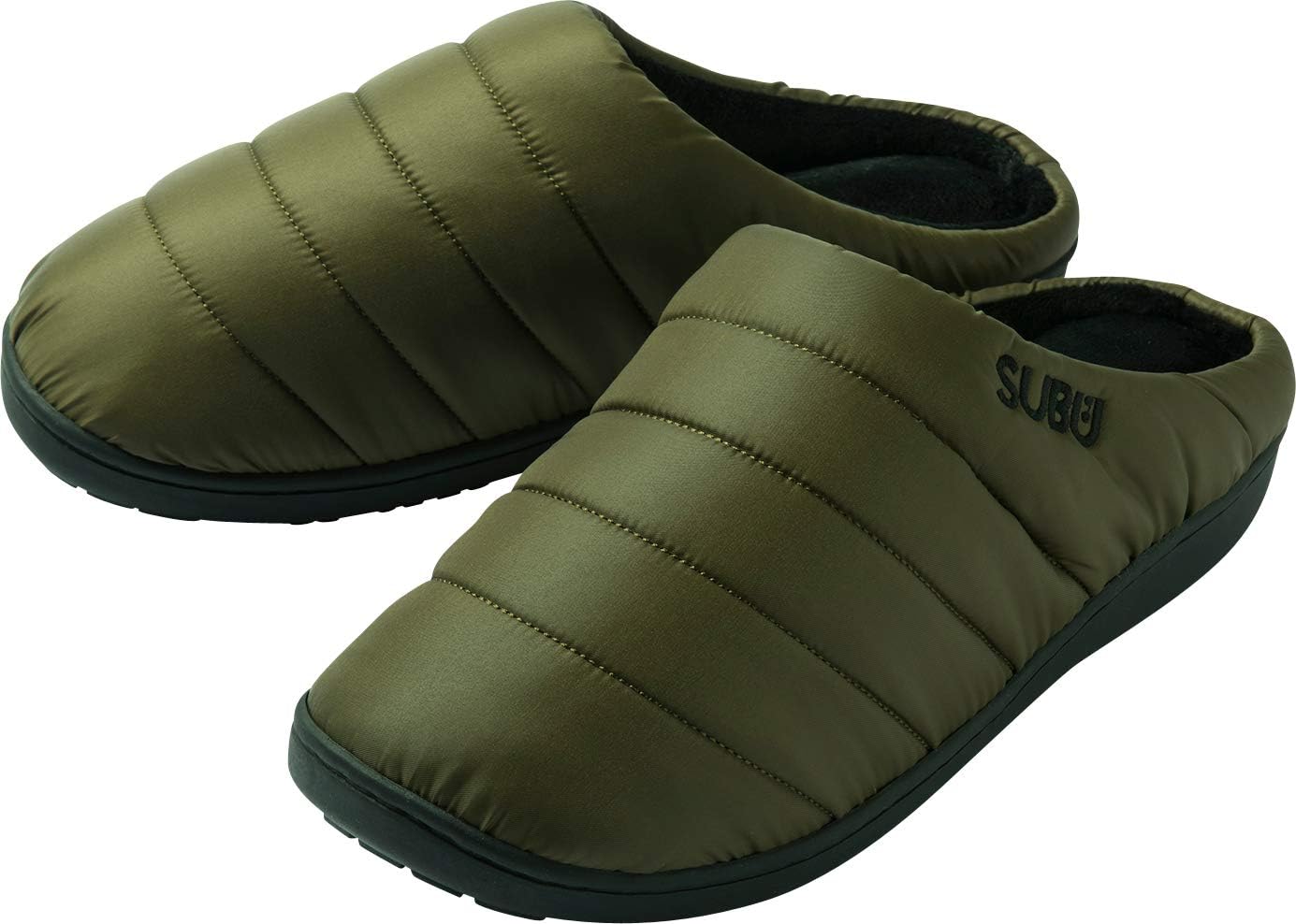 SUBU Unisex Khaki Slippers XSmall (US Men’s 5-6 / US Women’s 7-8) Soft Cushioning Extra Warm Insulated Slippers