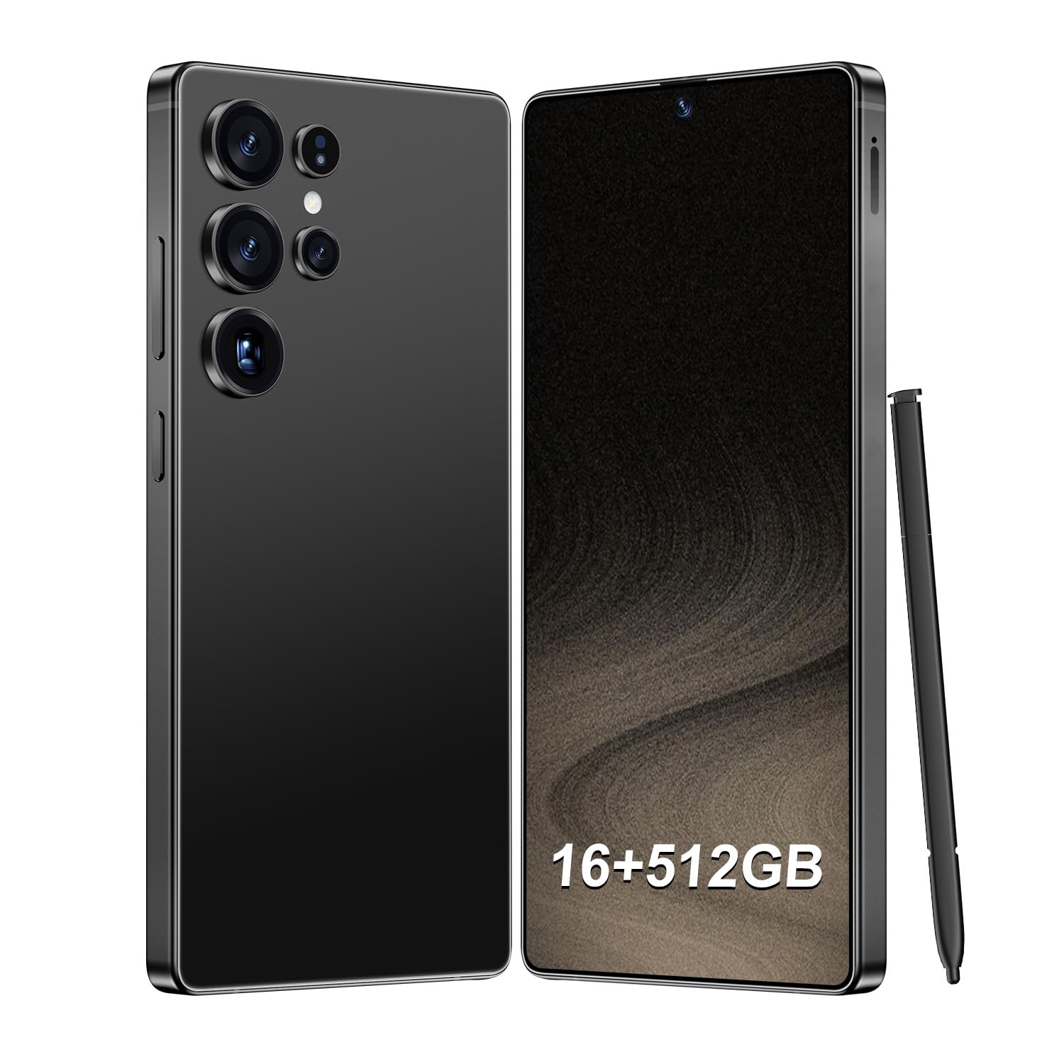 I25 Ultra Unlocked Smartphone,16+512GB Unlocked Phone,Snapdragon 8 Gen3, 6.9" HD+ Display,Built in Pen,7000mAh Dual Speakers 5G/Face ID/Fingerprint Lock/Dual SIM/GPS (Black)