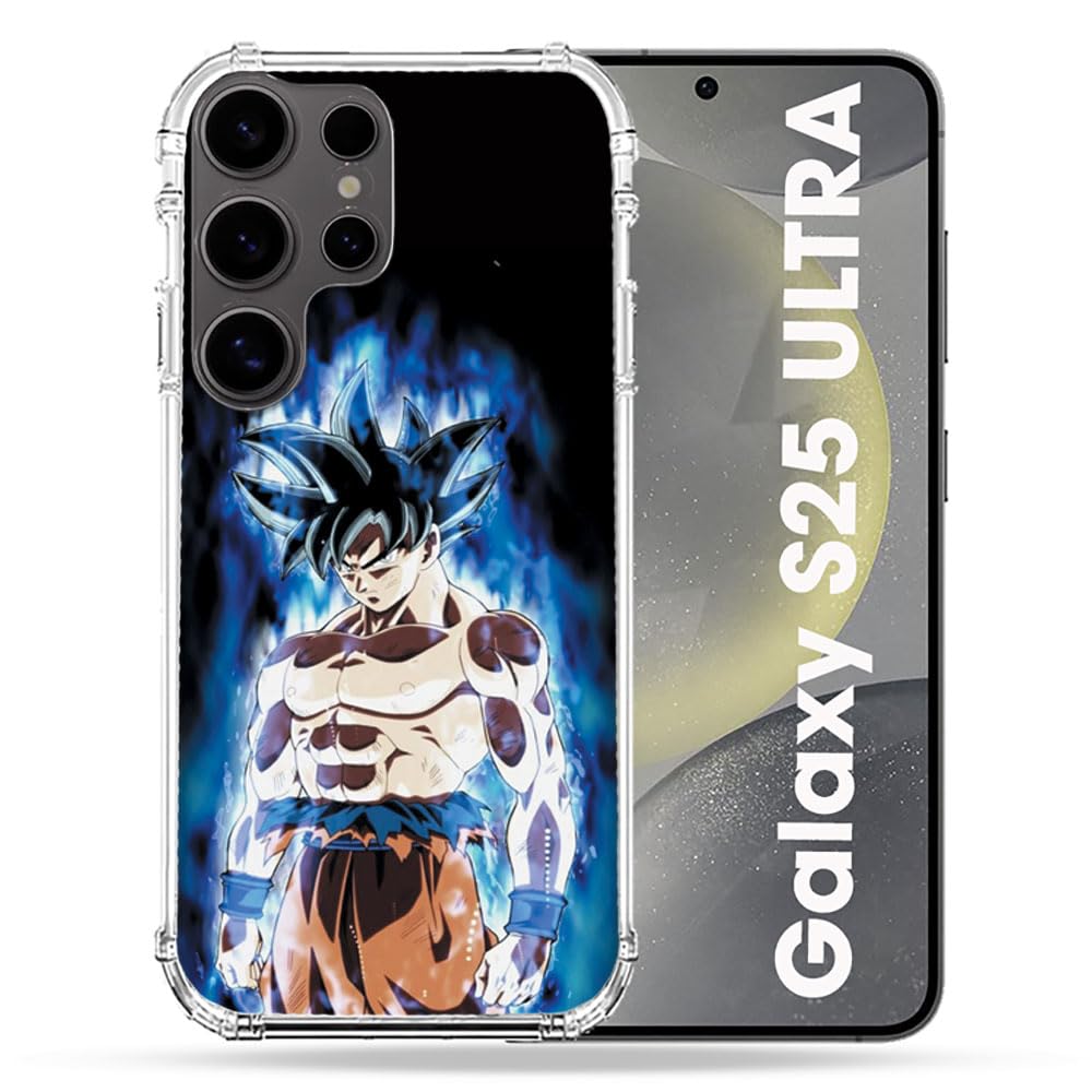 Cokitec Reinforced Case for Samsung Galaxy S25 Ultra Manga Dragon Ball Sangoku Black