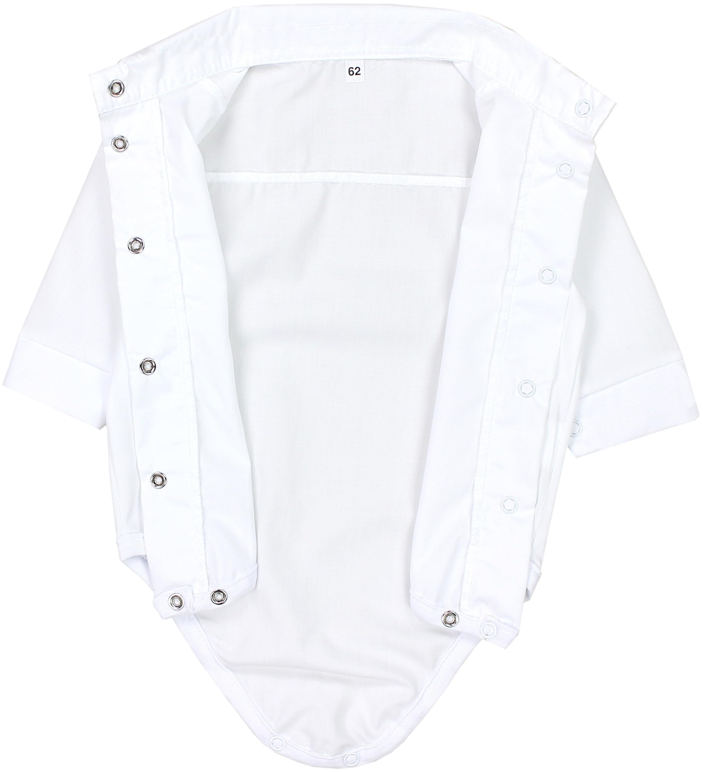 TupTam Baby Body Langarm Jungen mit Kragen – Hemdbody für Babys aus Baumwolle – Body Baby Festlich, Farbe: Weiß/Dunkelblaue Fliege, Kinder Größe: 74