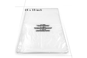 Becko US 18'' X 24'' (100 Count) Self Seal Clear Poly Plastic...