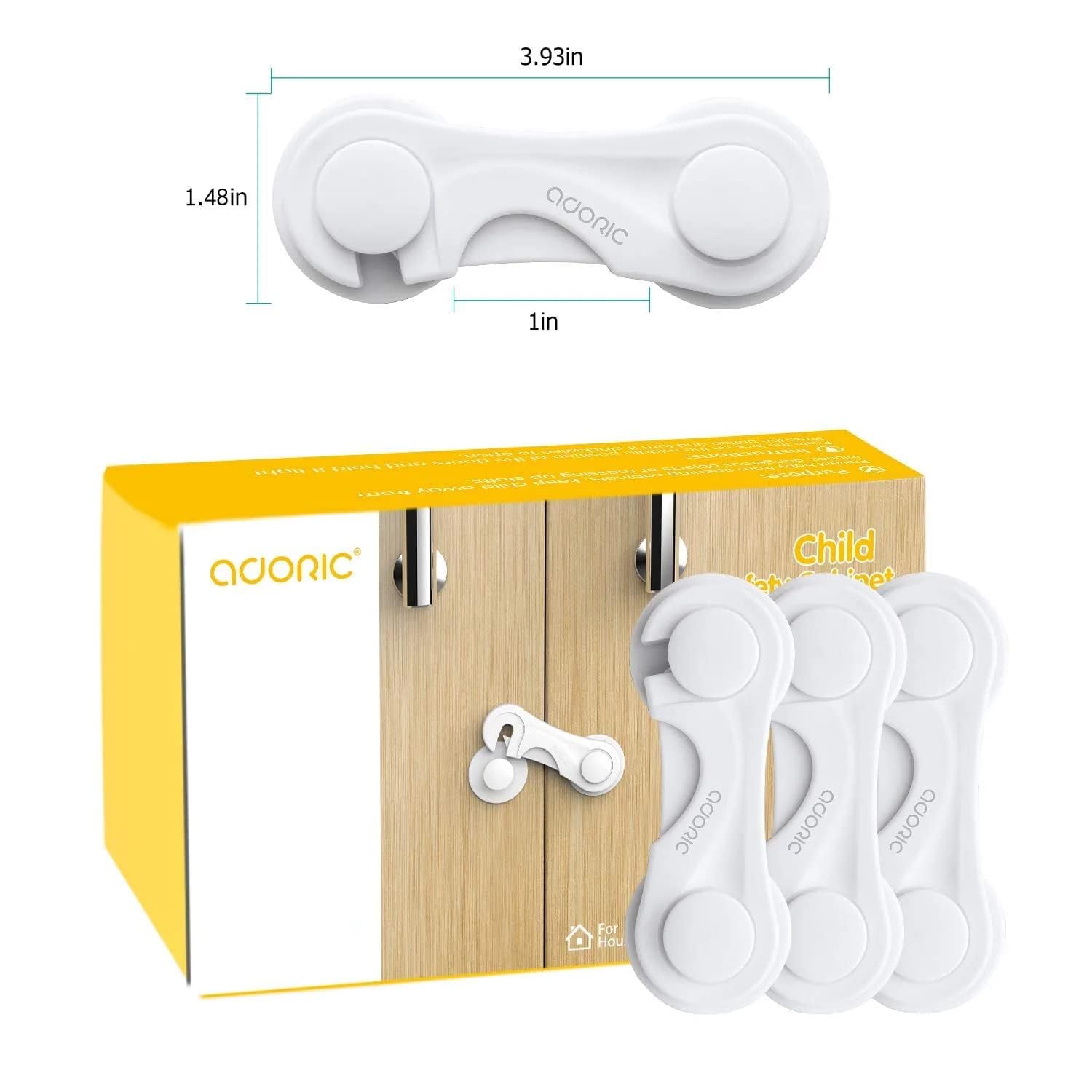 Cabinet Locks - Adoric Child Safety Locks 4 Pack