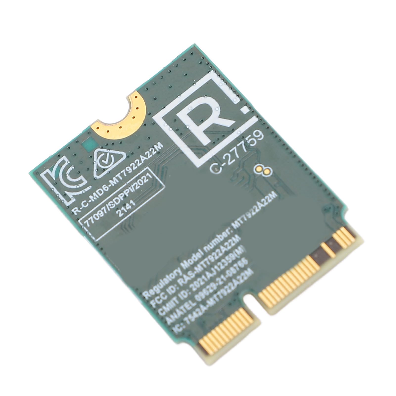 Carte sans Fil Wi-Fi 6E M.2 MT7922A22M pour Ordinateur Portable Bluetooth 5.2 RZ616 5374 Mbit/s
