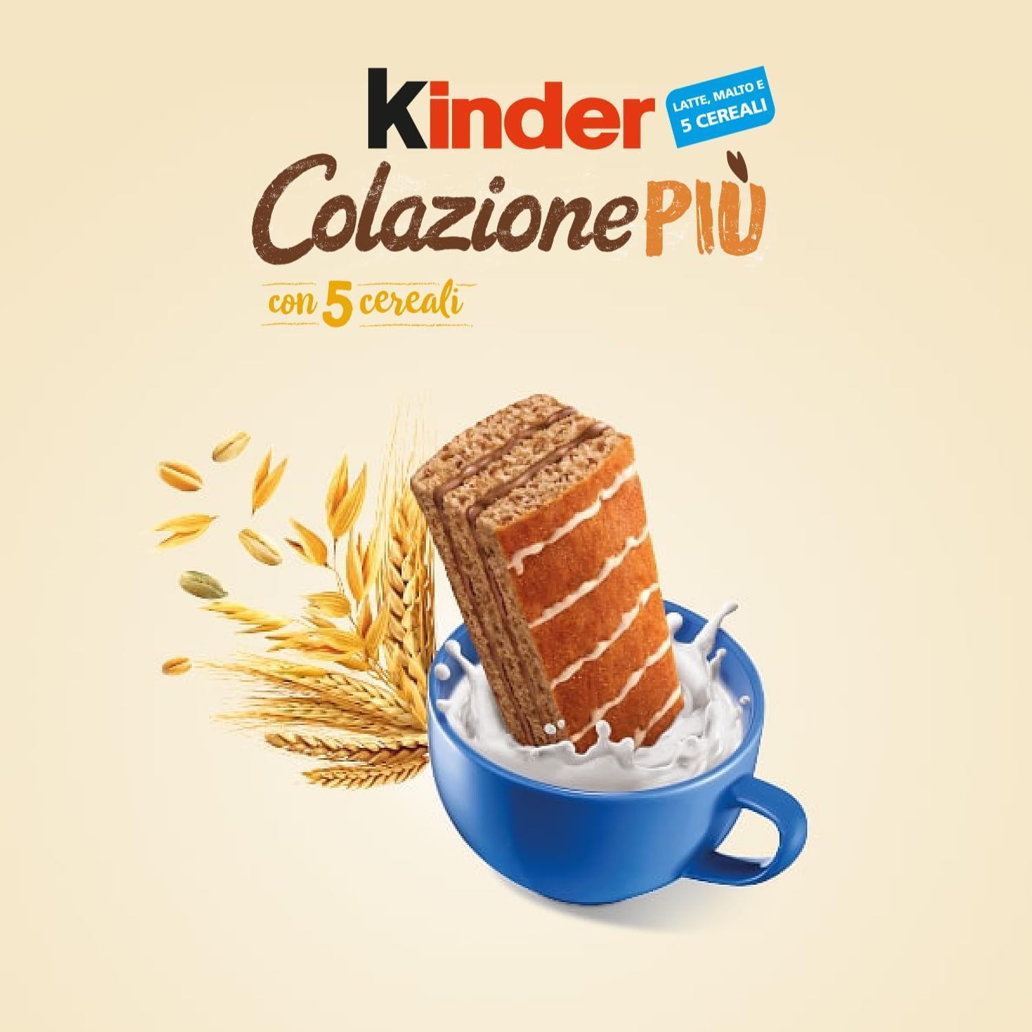 Italian Gourmet Bundle 6x 290g + Italian Gourmet Polpa Gratis – Frühstückskuchen mit 5 Cerealien – Italienische Milchcreme Frühstücks Snacks – XXL Vorteilspaket für Familie, Schule & Büro
