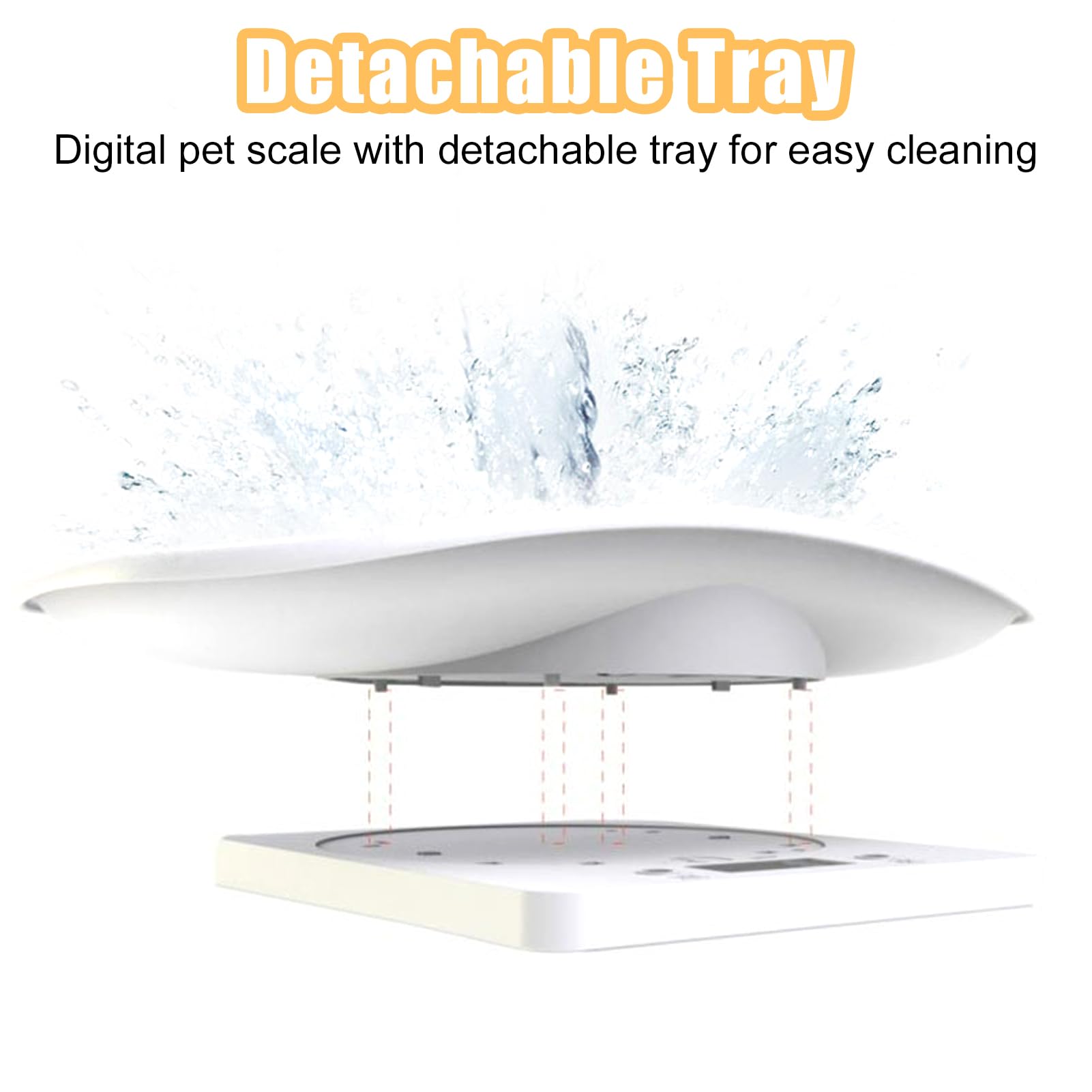 Báscula Portátil de Alta Precisión para Mascotas de 10 Kg/1 G, Báscula Digital para Bebés Recién Nacidos, Báscula Digital para Mascotas Pequeñas para Gatos, Perros, Herramienta de