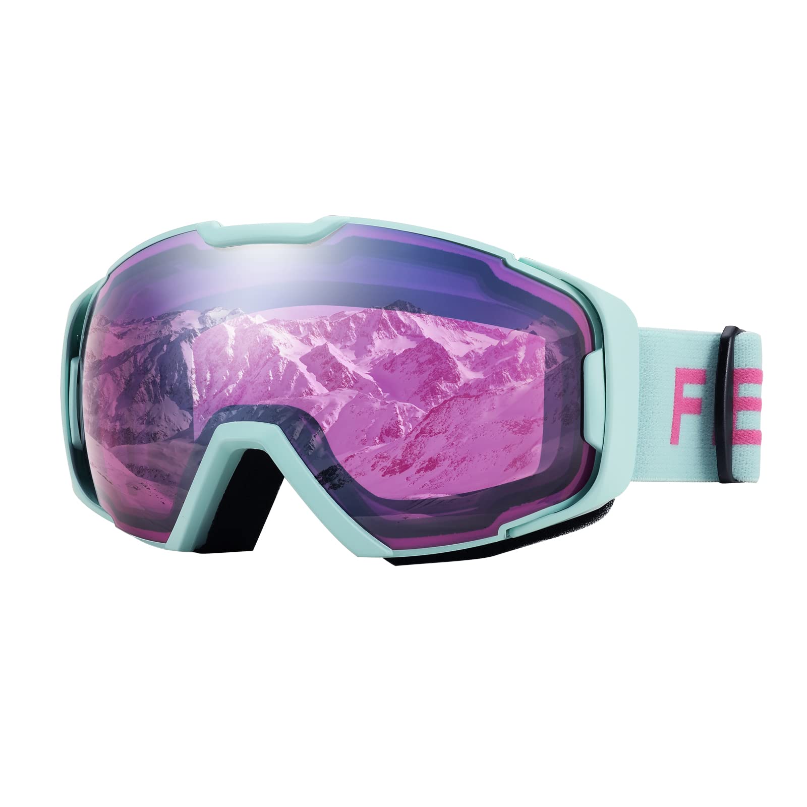 FEISEDY Masques de Ski et Snowboard pour Hommes/Femmes, Design OTG B2961 | Masques de Neige pour Porteurs de Lunettes, Anti-Buée & Protection UV