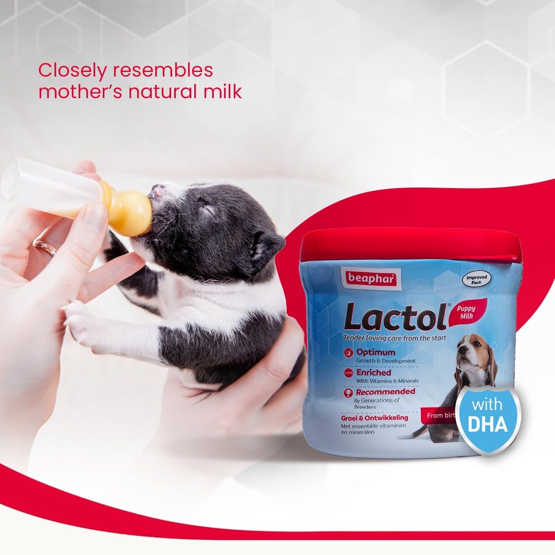 Beaphar Lactol Newborn Puppy Dog Milk Food with DHA, Vitamins & Minerals, Puppy Milk Replacer- 200g 4