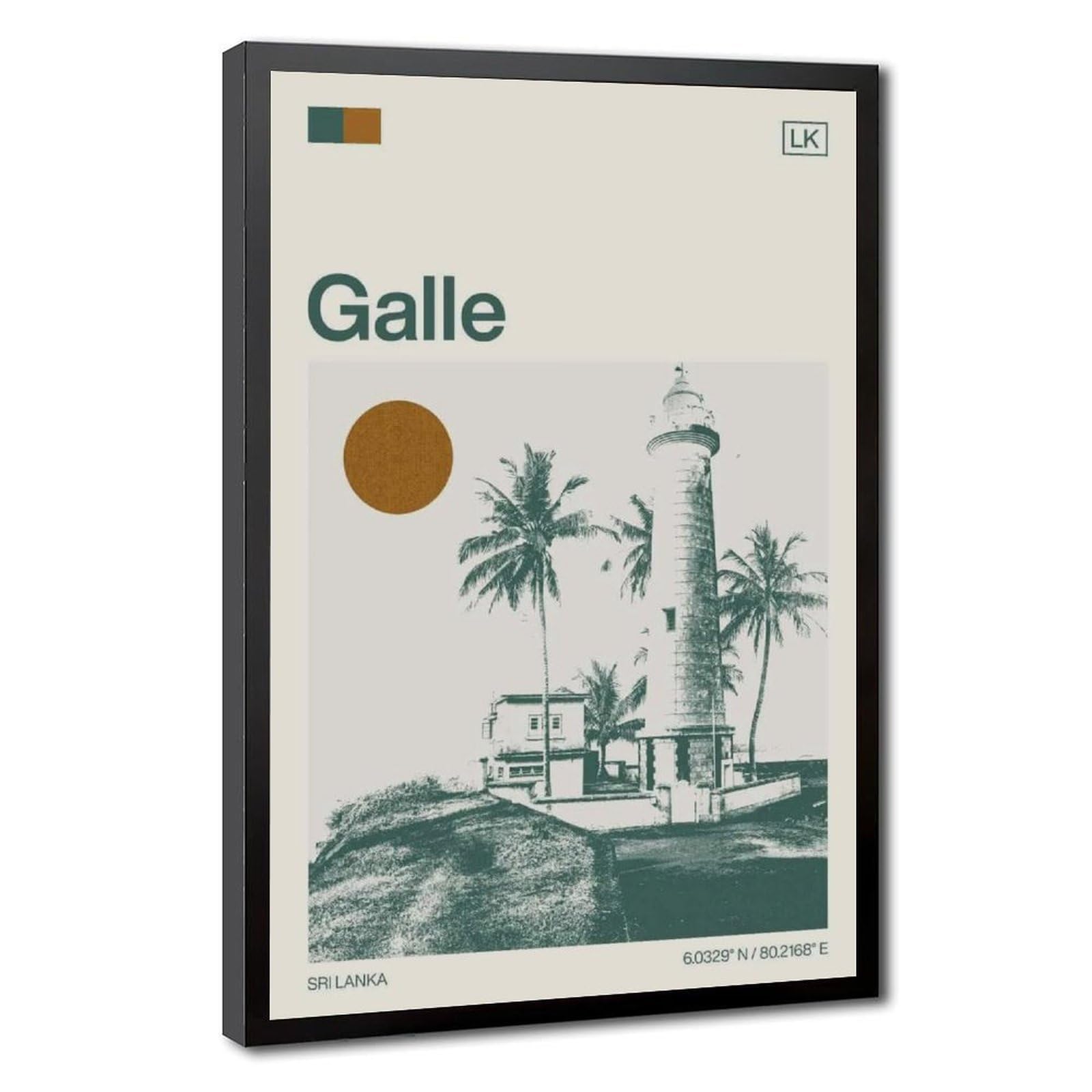 Flamint Galle Sri Lanka Minimalist Canvas Poster for Home Decor Gift