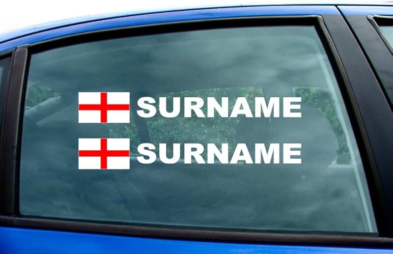 Amazon.co.uk rally name stickers