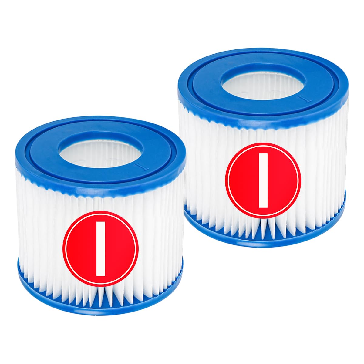 YanBan Cartouche de Filtre de Piscine Compatible avec Best-Way 58381 la Pompe de Filtration, Lot de 2 filtres de Rechange compatibles avec Flowclear Type I