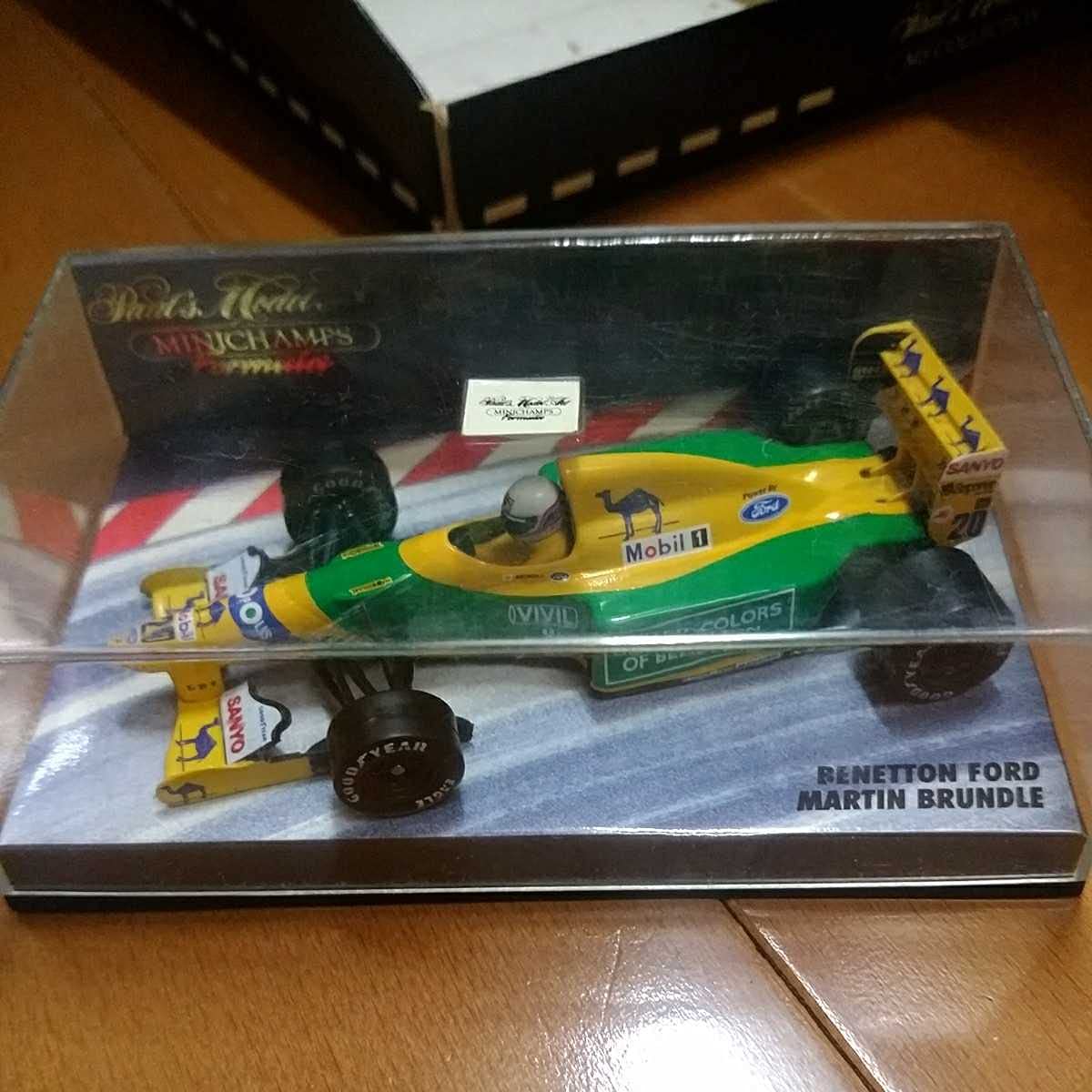 ミニチャンプス マーティン・ブランドル ベネトン1992 直筆サイン 1/43 ミニチャンプス マーティン・ブランドル ベネトン1992 直筆