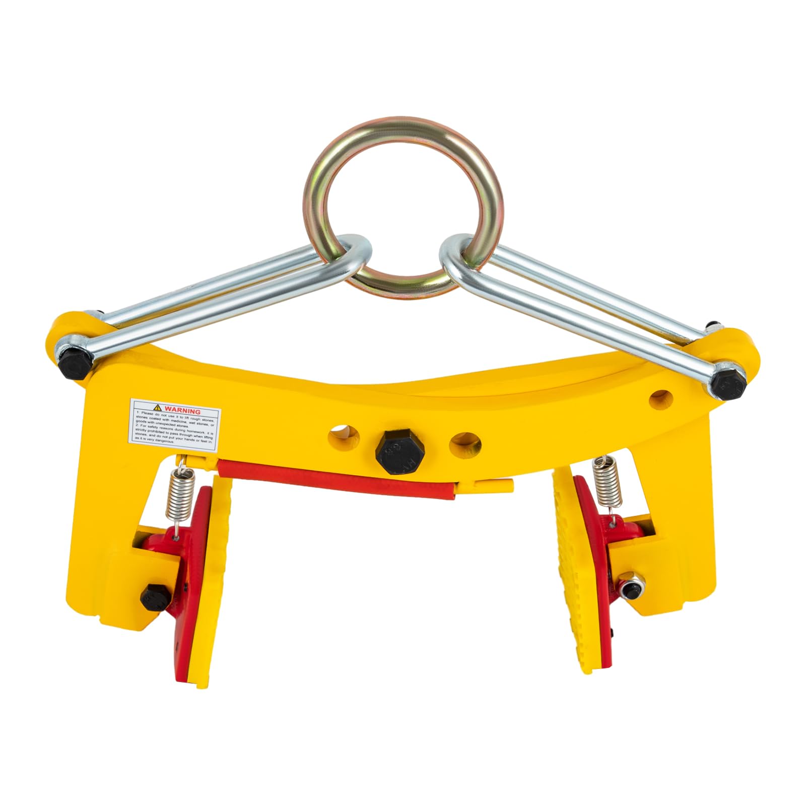 Lifting Clamp, Modern Style Stone Lifting Clamps, Heavy Duty Lifting Clamps for Stone 4.72-9.45 in (Yellow, Red)
